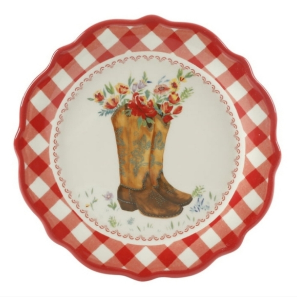 ❤️ New Pioneer Woman Novelty Appetizer Set of 4 Plates - Picture 2 of 6